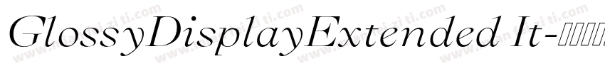 GlossyDisplayExtended It字体转换